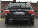 ABS plastic BMW E60 E61 Rear diffuser M Tech Lip Spoiler 1 exhaust ( fits M sport and M paket )