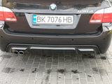 ABS plastic BMW E60 E61 Rear diffuser M Tech Lip Spoiler 1 exhaust ( fits M sport and M paket )