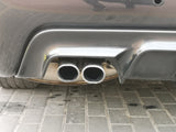 ABS plastic BMW E60 E61 Rear diffuser M Tech Lip Spoiler 1 exhaust ( fits M sport and M paket )