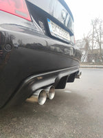 BMW E60 E61 rear diffuser M Tech Lip Spoiler twin exhaust ABS plastic