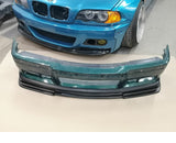 BMW E36 M3 Front Lip Spoiler Splitter GT R style ABS plastic