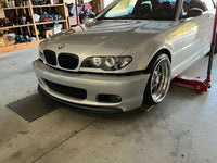 BMW E46 MTech II front spoiler lip splitter CSL style ABS Plastic